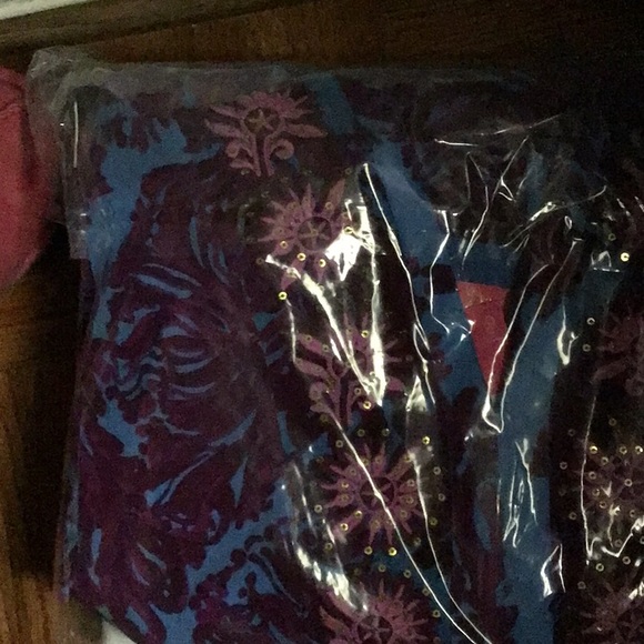 NWT Lilly Pulitzer Julies Caftan embellished Abaco blue feel like a shelllebrit - Picture 6 of 8